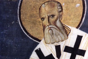 Gregory the Theologian. An icon written in Serbia in 1204.